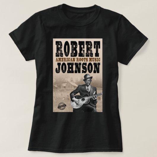 Robert Johnson Devil Driven Delta Blues T-shirt (Design voorkant)