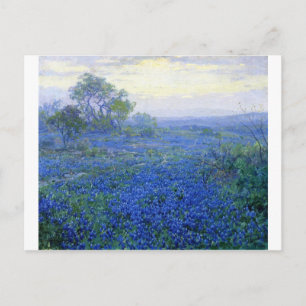 Robert Julian Onderdonk a-cloudy-day-bluebonnets Briefkaart