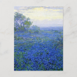 Robert Julian Onderdonk a-cloudy-day-bluebonnets Briefkaart