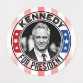 Robert Kennedy, Jr. voor President 2024 Labels (Design 1)