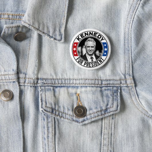 Robert Kennedy, Jr. voor President 2024 Ronde Button 5,7 Cm (In situ)