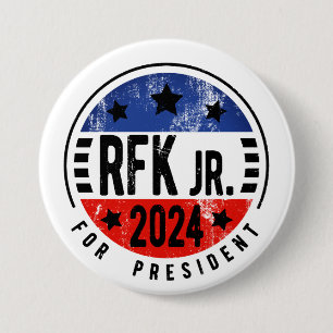 Robert Kennedy, Jr. voor President 2024 Ronde Button 7,6 Cm