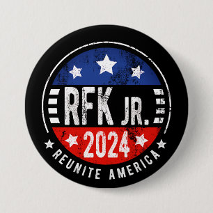 Robert Kennedy, Jr. voor President 2024 Ronde Button 7,6 Cm