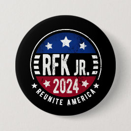 Robert Kennedy, Jr. voor President 2024 Ronde Button 7,6 Cm