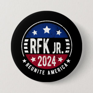Robert Kennedy, Jr. voor President 2024 Ronde Button 7,6 Cm