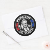 Robert Kennedy, Jr. voor President 2024 Ronde Sticker (Envelop)