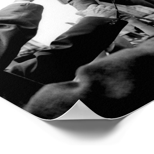 Robert Kennedy Pressing the Flesh - 1968 Poster (Hoek)