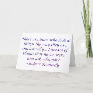 Robert Kennedy Quote Kaart
