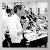 Robert Kennedy spreekt met een kruid Poster (Voorkant)