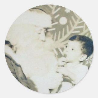 Robert & Kerstman Ronde Sticker