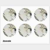 Robert & Kerstman Ronde Sticker (Vel)