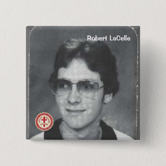 Robert LaCelle Vierkante Button 5,1 Cm (Voorkant)