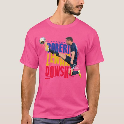 Robert Lewandowski Voetballer T-shirt (Voorkant)
