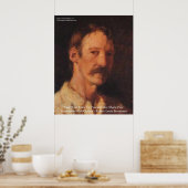 Robert Lewis Stevenson citaat Poster (Keuken)