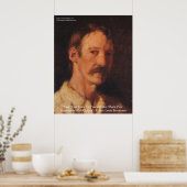 Robert Lewis Stevenson Quote Poster (Keuken)
