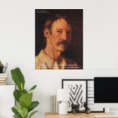 Robert Lewis Stevenson Quote Poster (Thuiskantoor)