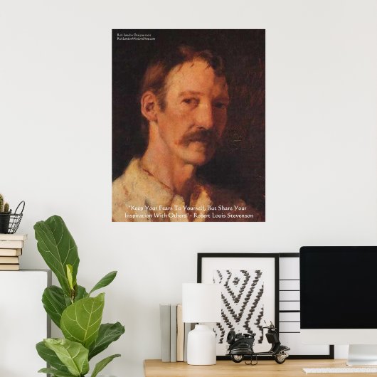 Robert Lewis Stevenson Quote Poster (Thuiskantoor)