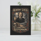Robert Louis Stevenson Bedankkaart (Staand voorkant)