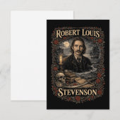 Robert Louis Stevenson Bedankkaart (Voorkant / Achterkant)