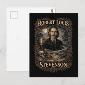 Robert Louis Stevenson Briefkaart (Voorkant / Achterkant)