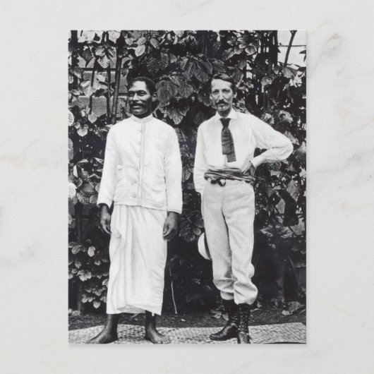 Robert Louis Stevenson en zijn vriend Briefkaart (Voorkant)