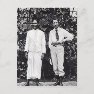 Robert Louis Stevenson en zijn vriend Briefkaart