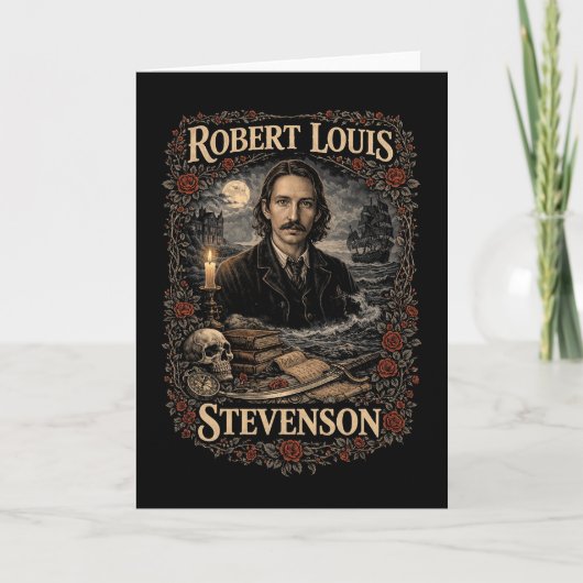 Robert Louis Stevenson Feestdagen Kaart (Voorkant)