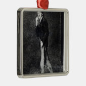 Robert Louis Stevenson Metalen Ornament (Rechts)