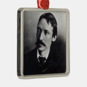 Robert Louis Stevenson Metalen Ornament (Rechts)