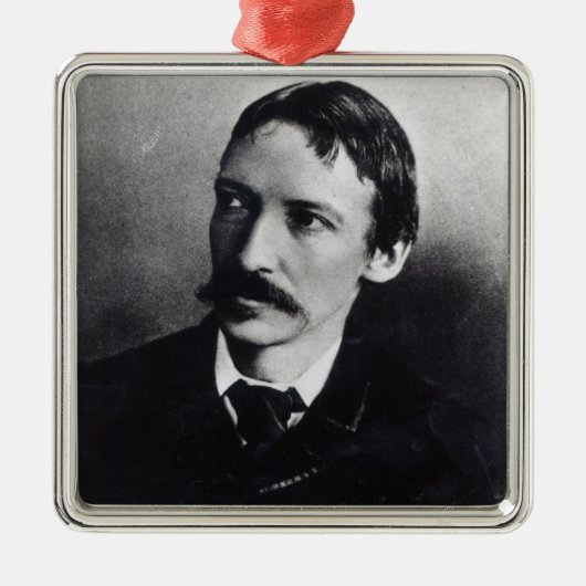 Robert Louis Stevenson Metalen Ornament (Voorkant)
