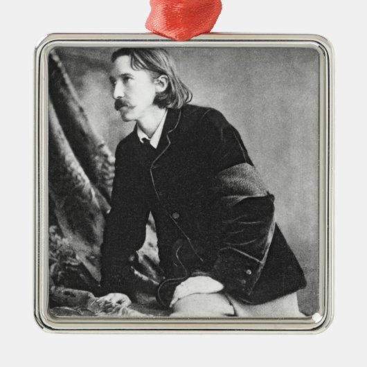 Robert Louis Stevenson Metalen Ornament (Voorkant)