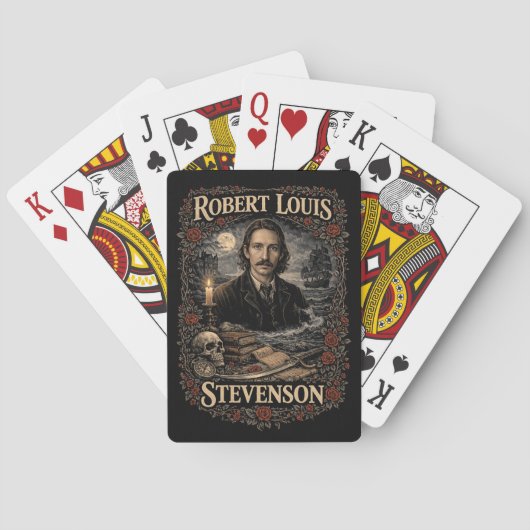 Robert Louis Stevenson Pokerkaarten (Achterkant)