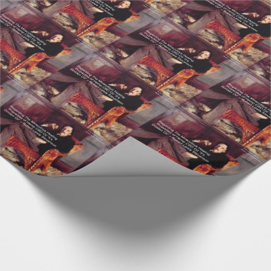 Robert Louis Stevenson & Quote CBD is Golden Oil Cadeaupapier (Hoek)