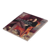 Robert Louis Stevenson & Quote CBD is Golden Oil Tegeltje (Zijkant)