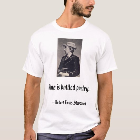 Robert Louis Stevenson,          Robert Louis ... T-shirt (Voorkant)