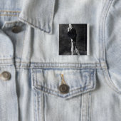 Robert Louis Stevenson Vierkante Button 5,1 Cm (In situ)