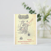 Robert Louis Stevenson's Treasure Island Map Briefkaart (Staand voorkant)