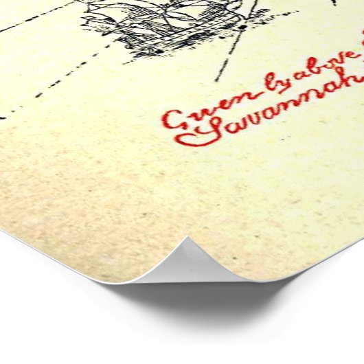 Robert Louis Stevenson's Treasure Island Map Poster (Hoek)