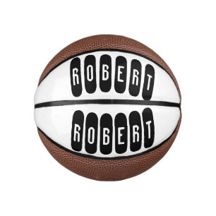 Robert Mannen naam in zwart en wit, Basketbal