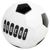 Robert Mannen naam in zwart en wit, Voetbal (Drie kwart)