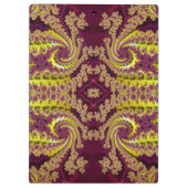 ROBERT ~ Maroon en geel design origineel Klembord (Achterkant)