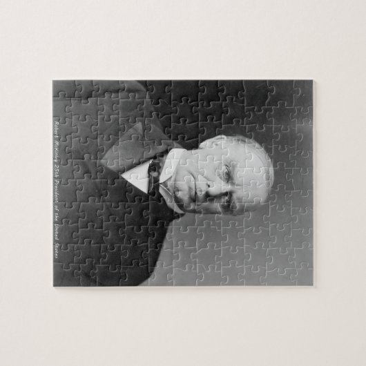 Robert McKinley 25ste President van Amerika. Legpuzzel (Horizontaal)