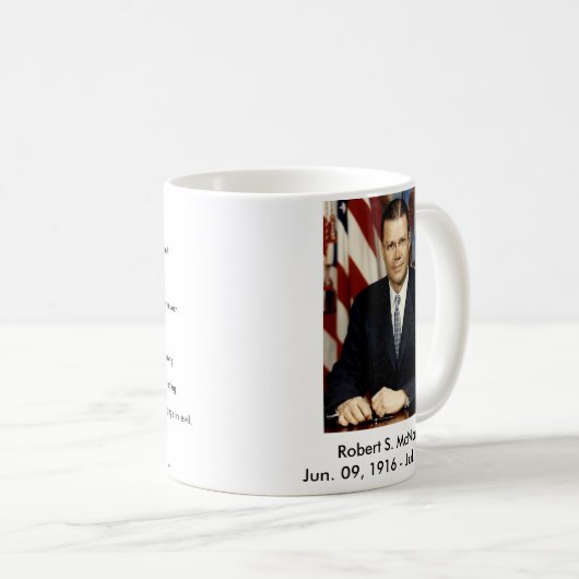 Robert McNamara portret, Koffiemok (Voorkant rechts)