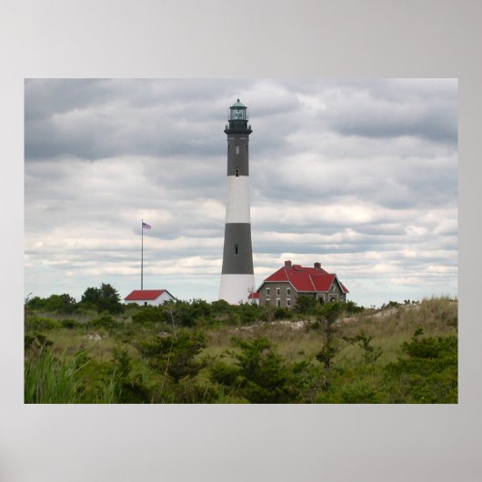 ROBERT MOSES PARK NEW YORK LIGHTHOUSE Print (Voorkant)