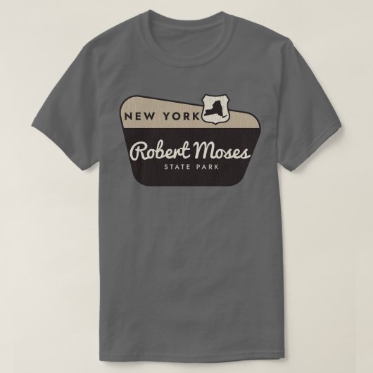 Robert Moses State Park New York Welkomstbord T-shirt (Design voorkant)