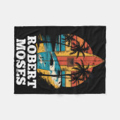 Robert Moses Surfboard Surfing Retro  Fleece Deken (Voorkant (Horizontaal))
