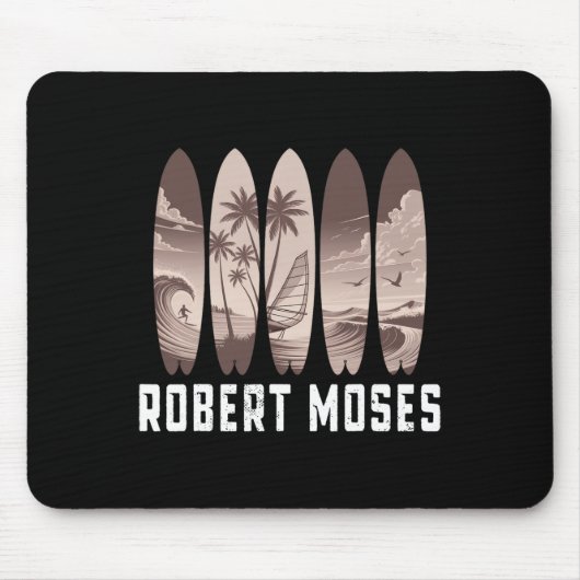 Robert Moses Surfplank Mannen Vrouwen Surfen Muismat (Voorkant)