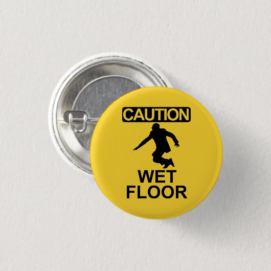 Robert Mugabe natte vloerteken Ronde Button 3,2 Cm (Voorkant /achterkant)