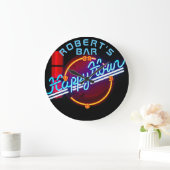 ROBERT - Naam Neon Sign Bar Mancave Den Clock Fun Grote Klok (Huis)