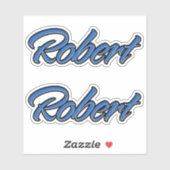Robert Name blue Aufkleber Sticker Stickerset (Vel)